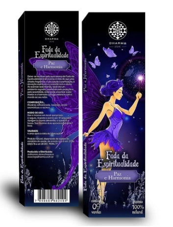 Incenso Dharma Natural Vareta - Fada da Espiritualidade