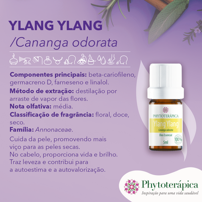 Óleo Essencial Ylang Ylang - 5ml