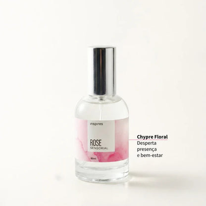 ROSE SENSORIAL 60ml | Perfume floral moderno que utiliza a Neurociência. Fresco aveludado aflora a presença e o bem-estar.