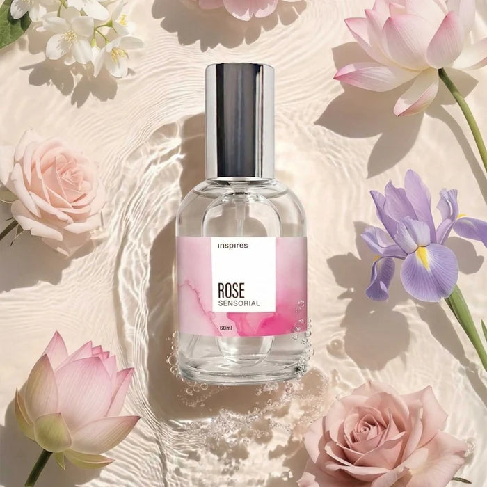 ROSE SENSORIAL 60ml | Perfume floral moderno que utiliza a Neurociência. Fresco aveludado aflora a presença e o bem-estar.