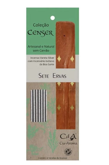 Kit Vareta + Incensário Censer Sete Ervas