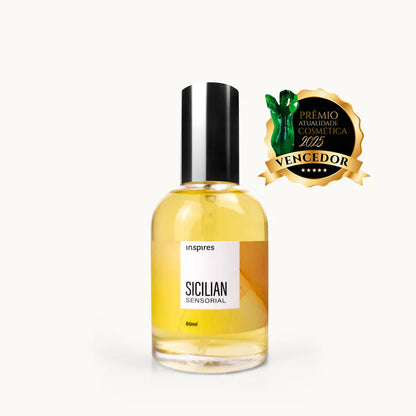 SICILIAN SENSORIAL 60ml | Perfume Vencedor, é um cítrico exuberante que utiliza a Neurociência e eleva a energia e o bem-estar.
