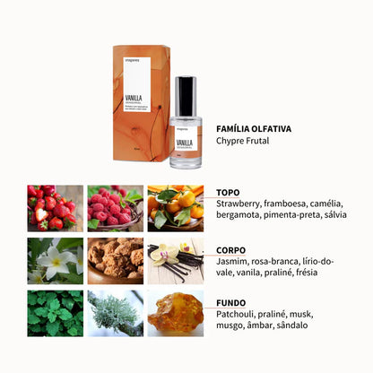 MINI VANILLA SENSORIAL 10ml | Perfume sofisticado que envolve a pele com conforto. Desenvolvido com Neurociência.