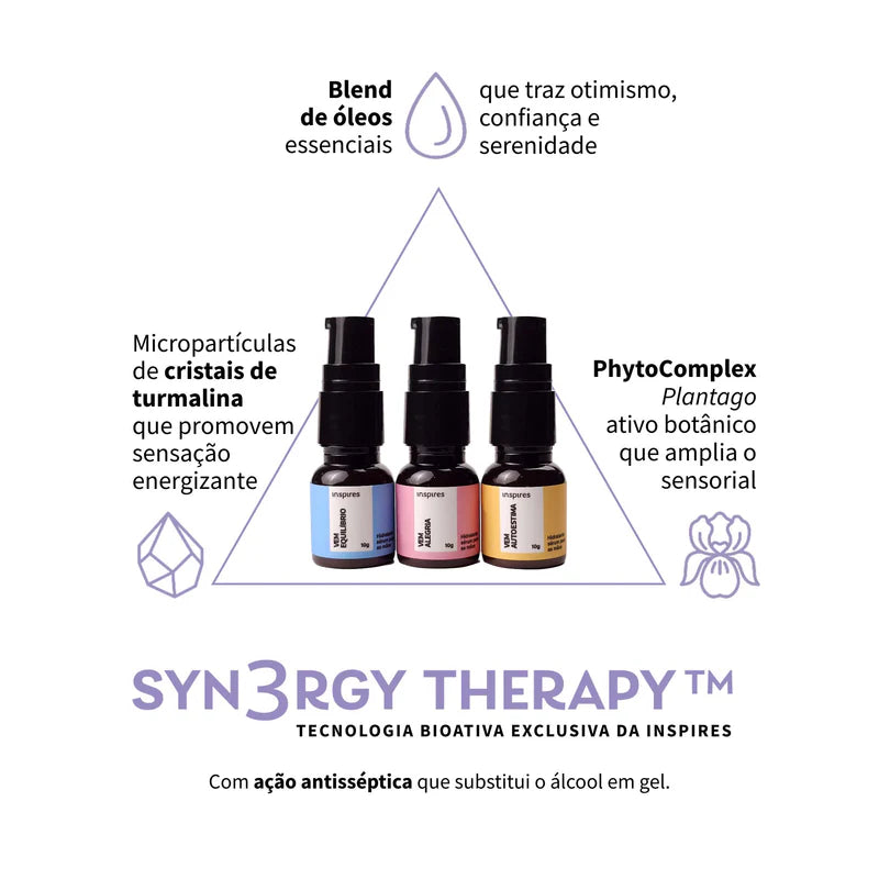 TRIO MINI VEM | HYDRAEMOTION-10G- para as mãos com blend de óleos essenciais