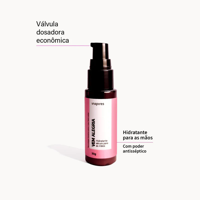 VEM ALEGRIA | HYDRAEMOTION para as mãos com blend de óleos essenciais para otimismo