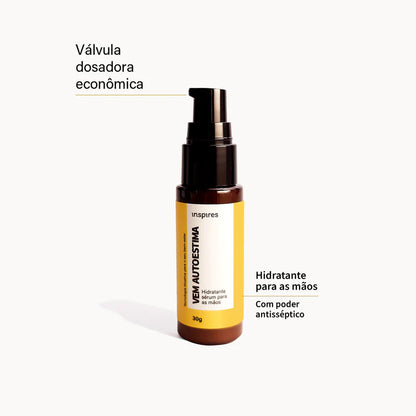 VEM AUTOESTIMA | HYDRAEMOTION para as mãos com blend de óleos essenciais que promove autoconfiança