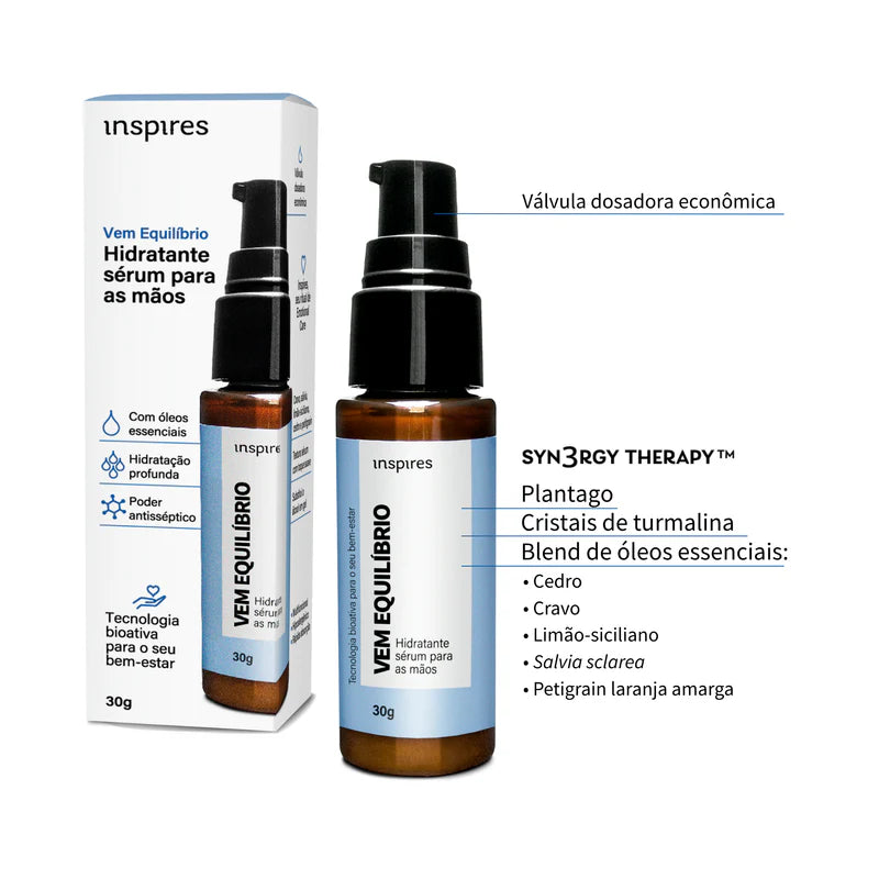 VEM EQUILÍBRIO| HYDRAEMOTION para as mãos com blend de óleos essenciais harmonizantes