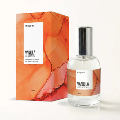 VANILLA SENSORIAL 60ml | Perfume sofisticado que utiliza a Neurociência. Envolve a pele e traz sensações de aconchego.