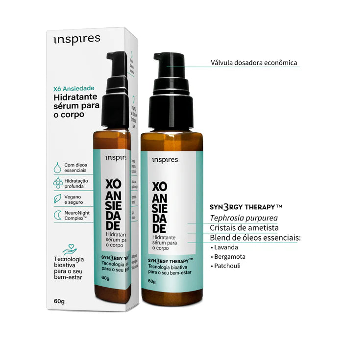 XÔ ANSIEDADE | HYDRAEMOTION para o corpo com blend de óleos essenciais calmantes