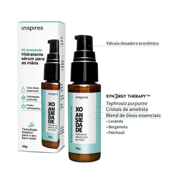 XÔ ANSIEDADE | HYDRAEMOTION para as mãos com blend de óleos essenciais calmantes