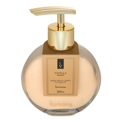 Creme Hidratante Desodorante Mãos e Corpo Vanilla Via Aroma - 200ml