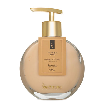 Creme Hidratante Desodorante Mãos e Corpo Vanilla Via Aroma - 200ml