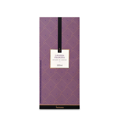 Difusor de Varetas Lavanda Francesa Via Aroma - 200ml