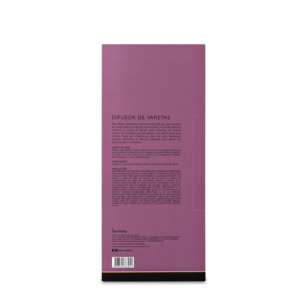 Difusor de Varetas Lavanda Francesa Via Aroma - 200ml