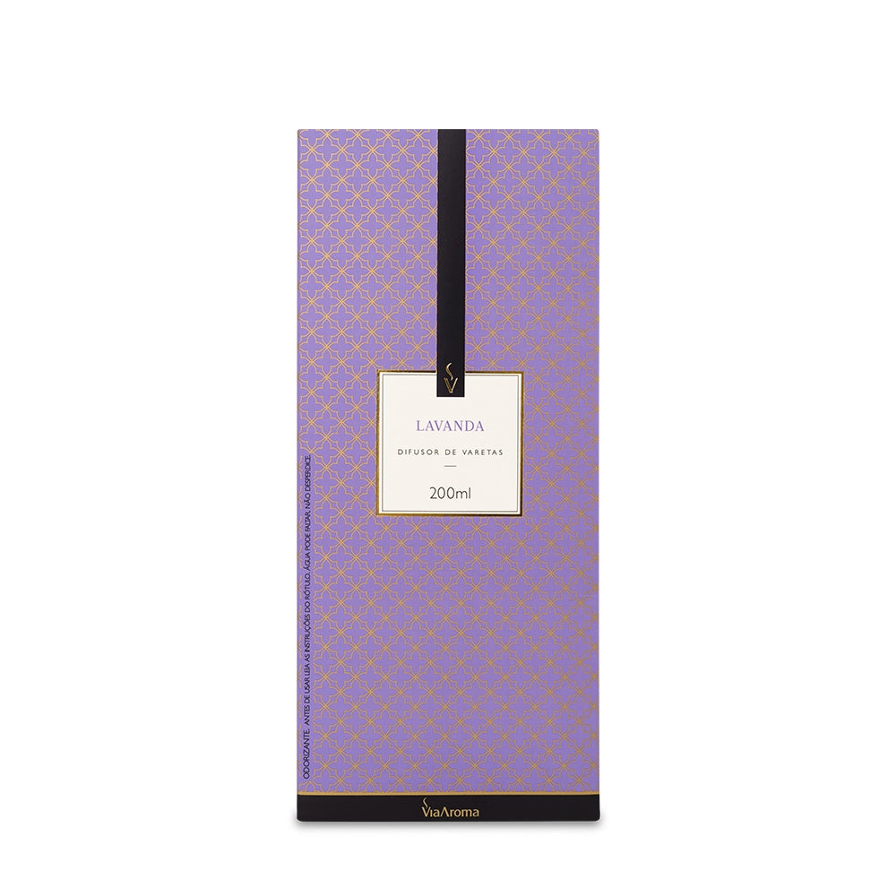Difusor de Varetas Lavanda Via Aroma - 200ml