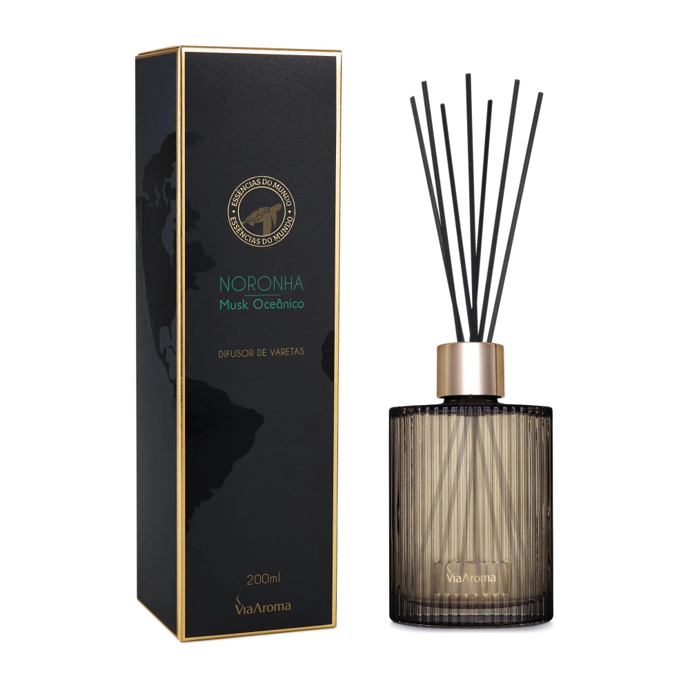 Difusor de Varetas Noronha Musk Oceânico Linha Mundo Via Aroma - 200ml