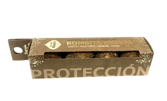 Bombinha de Defumação Sagrada Madre Herbal - Proteção 4 unidades