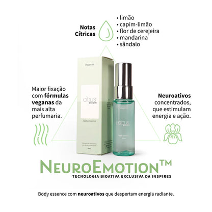 CITRUS BLOOM 30ml | Body Essence cítrico frutal que ativa a energia. Desenvolvido com Neurociência.