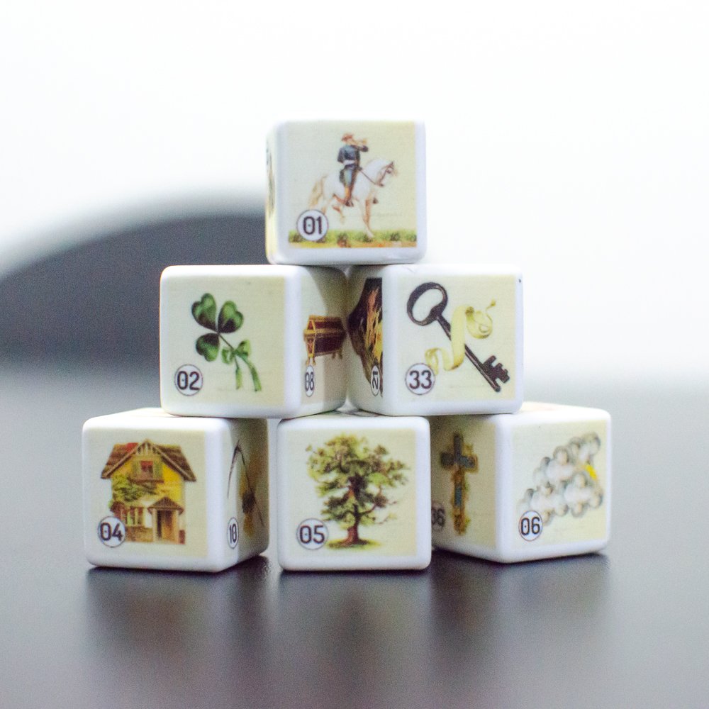 Dados Petit Lenormand - Colibri Azul
