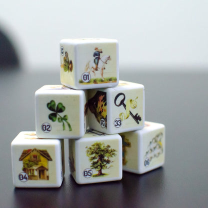 Dados Petit Lenormand - Colibri Azul