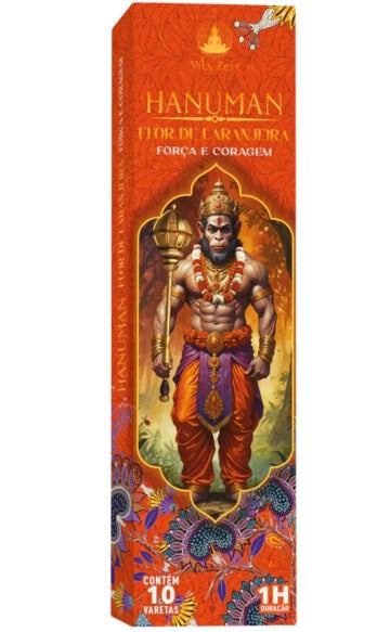 Incenso Natural Vila Zen - Linha Deuses Hindus - Hanuman