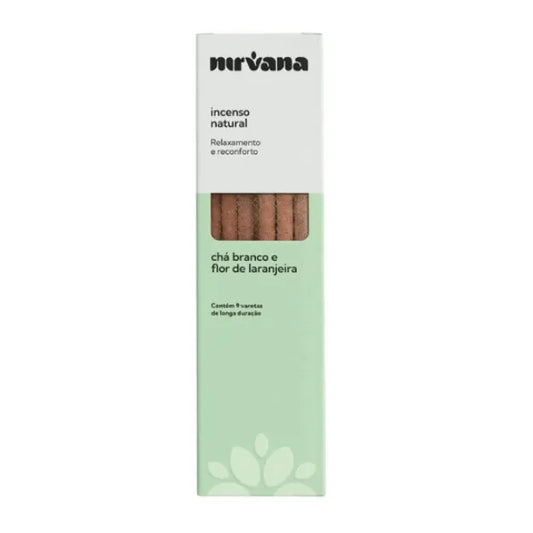 ncenso Natural Relaxamento e Reconforto - Chá Branco e Flor de Laranjeira | Nirvana 9 Varetas