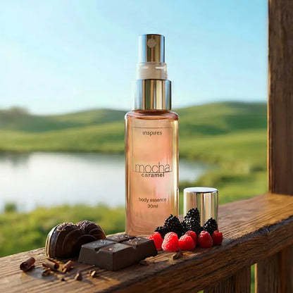 MOCHA CARAMEL 30ml | Body Essence gourmand que desperta acolhimento. Desenvolvido com Neurociência.