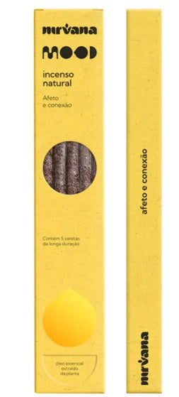 Incenso Nirvana Natural Vareta Mood - Afeto e Conexão
