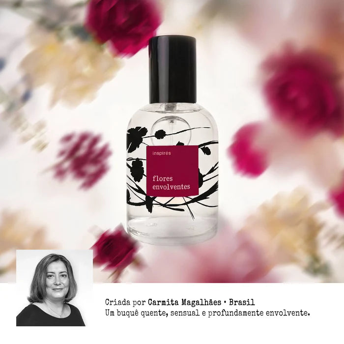 FLORES POÉTICAS ENVOLVENTES | Perfume Aveludado Floral - 60 ML | Uma fragrância que aquece, envolve e seduz
