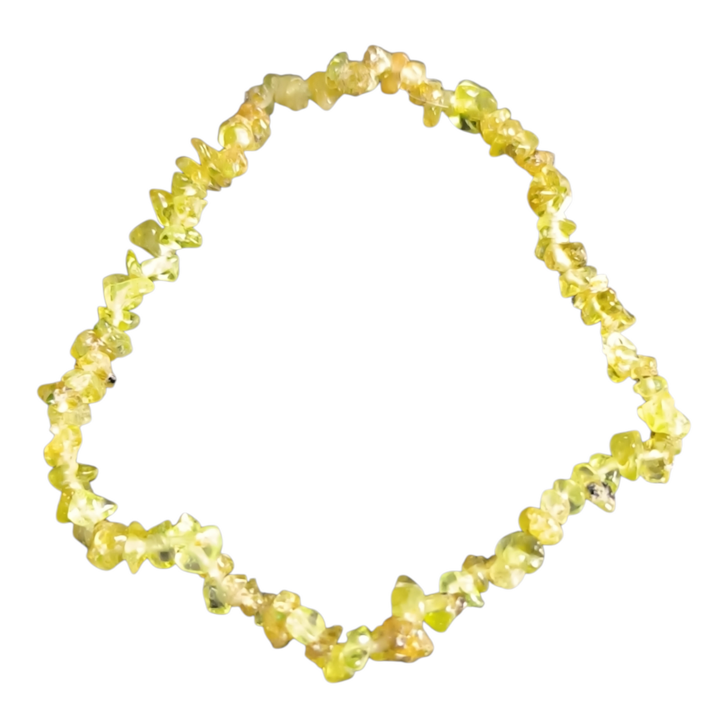 Pulseira de Peridoto Cascalho Mini Transformação ,Alinhamento do Destino,Liberação de Tensões