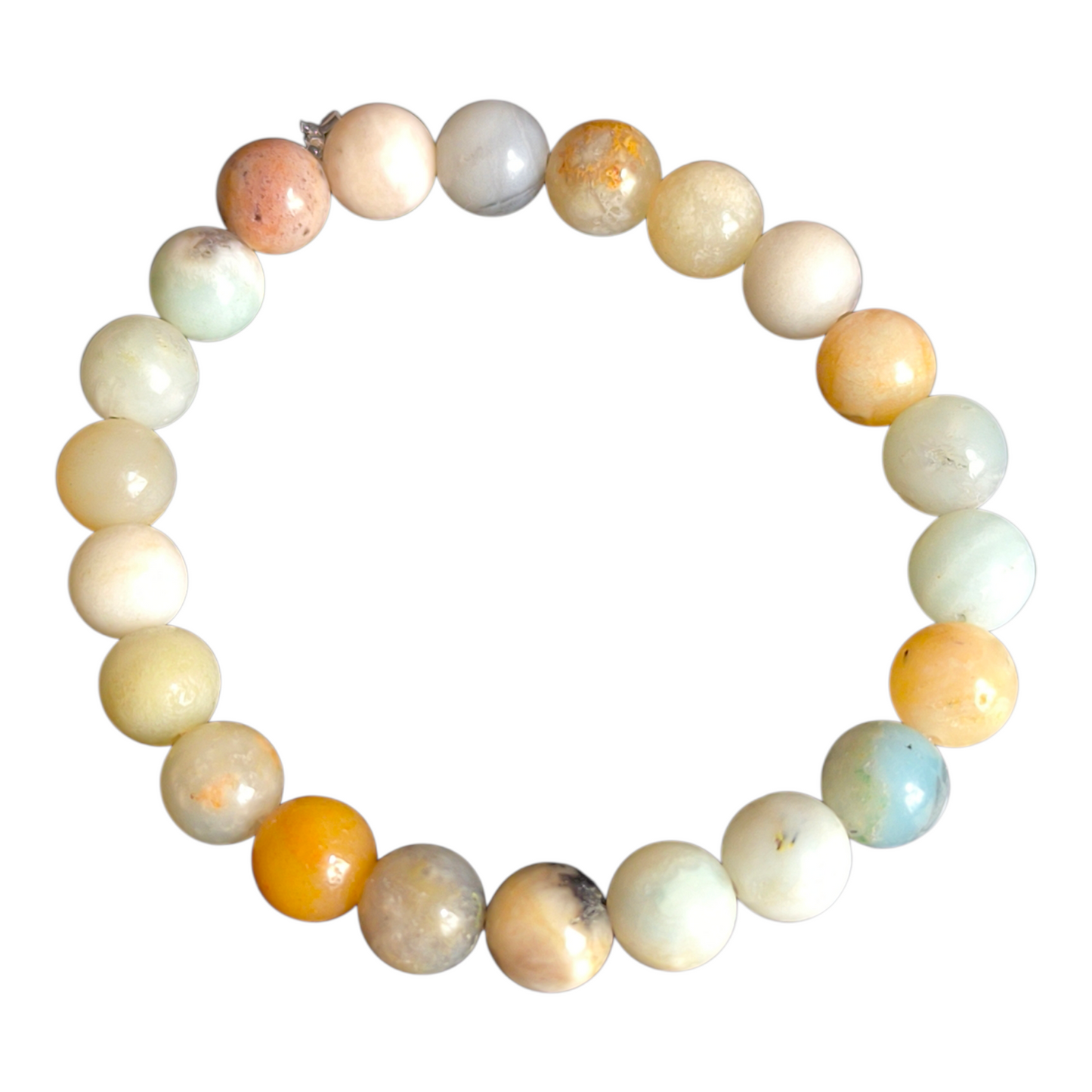 Pulseira esfera Amazonita — Verdade, Equilíbrio e Comunicação