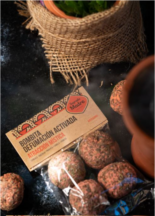 Bombita Defumacion Activada x4 Sagrada Madre -Atraccion mistica (Sacolinha)