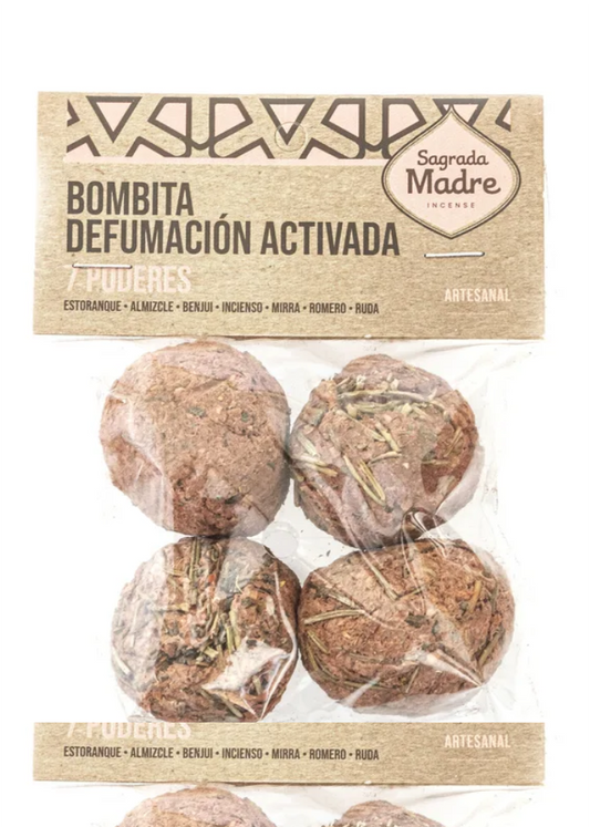 Bombita Defumação Ativada x4 Sagrada Madre -7 Poderes (Sacolinha)