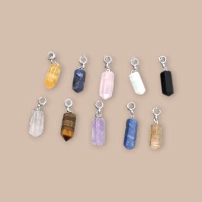 Berloques de Ponta - Pedras Naturais