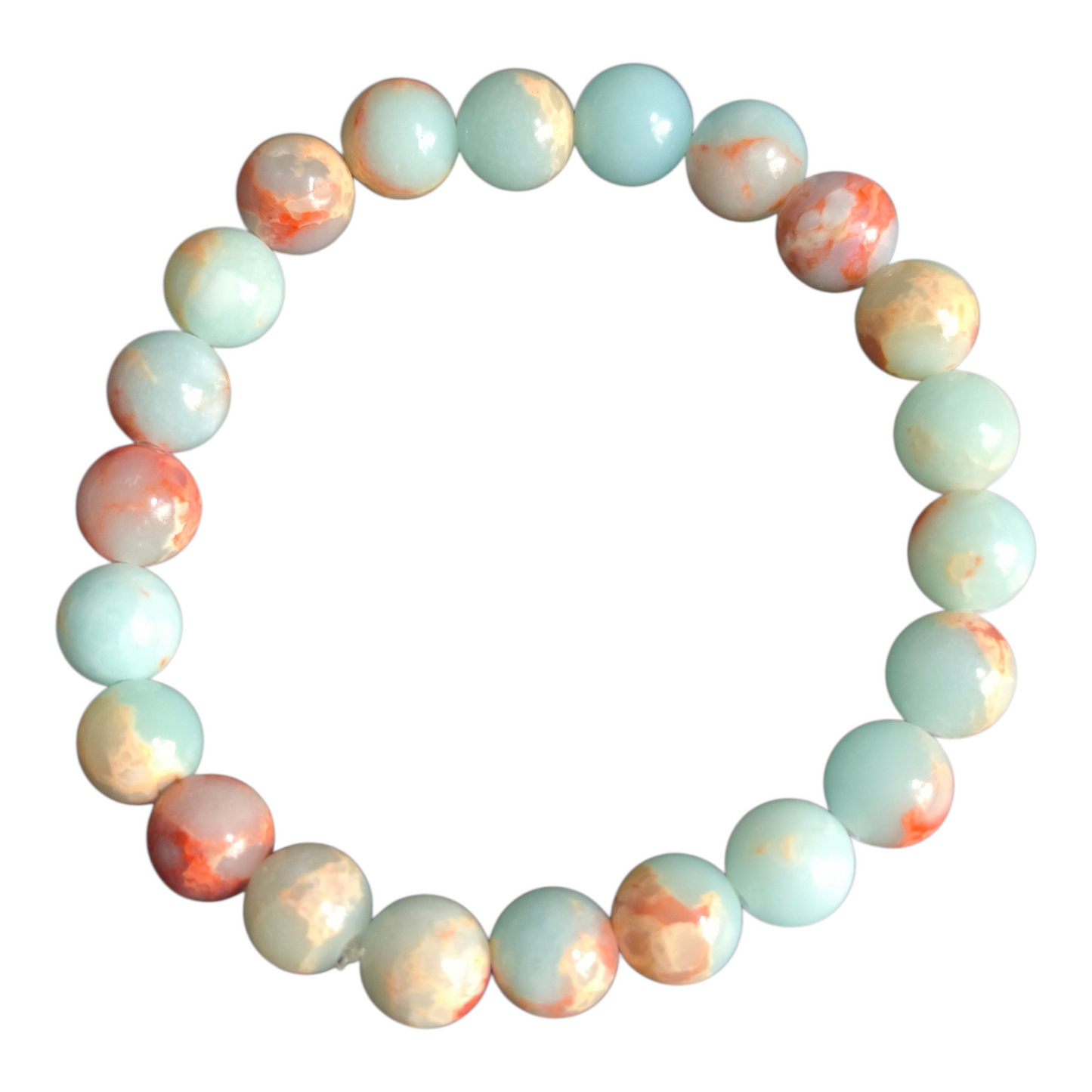 Pulseira esfera Jaspe Imperial — Proteção, Estabilidade e Poder Pessoal