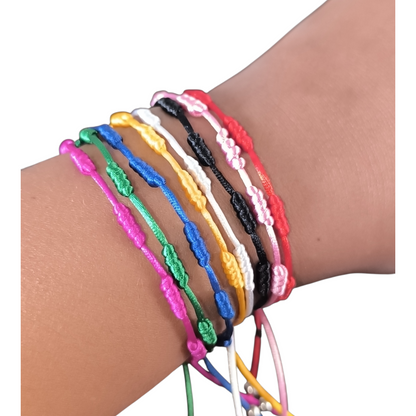 Pulseira Kabbalah dos 7 Nós Amuleto de Proteção