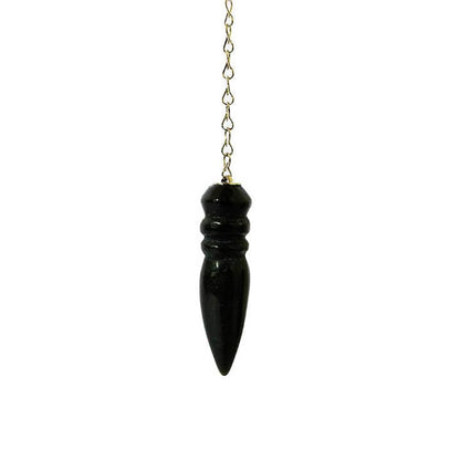 Pêndulo Egípcio De Obsidiana Negra