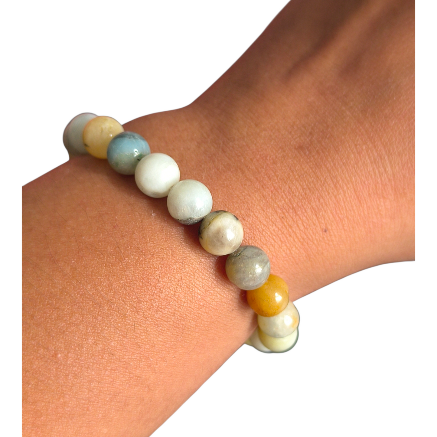 Pulseira esfera Amazonita — Verdade, Equilíbrio e Comunicação