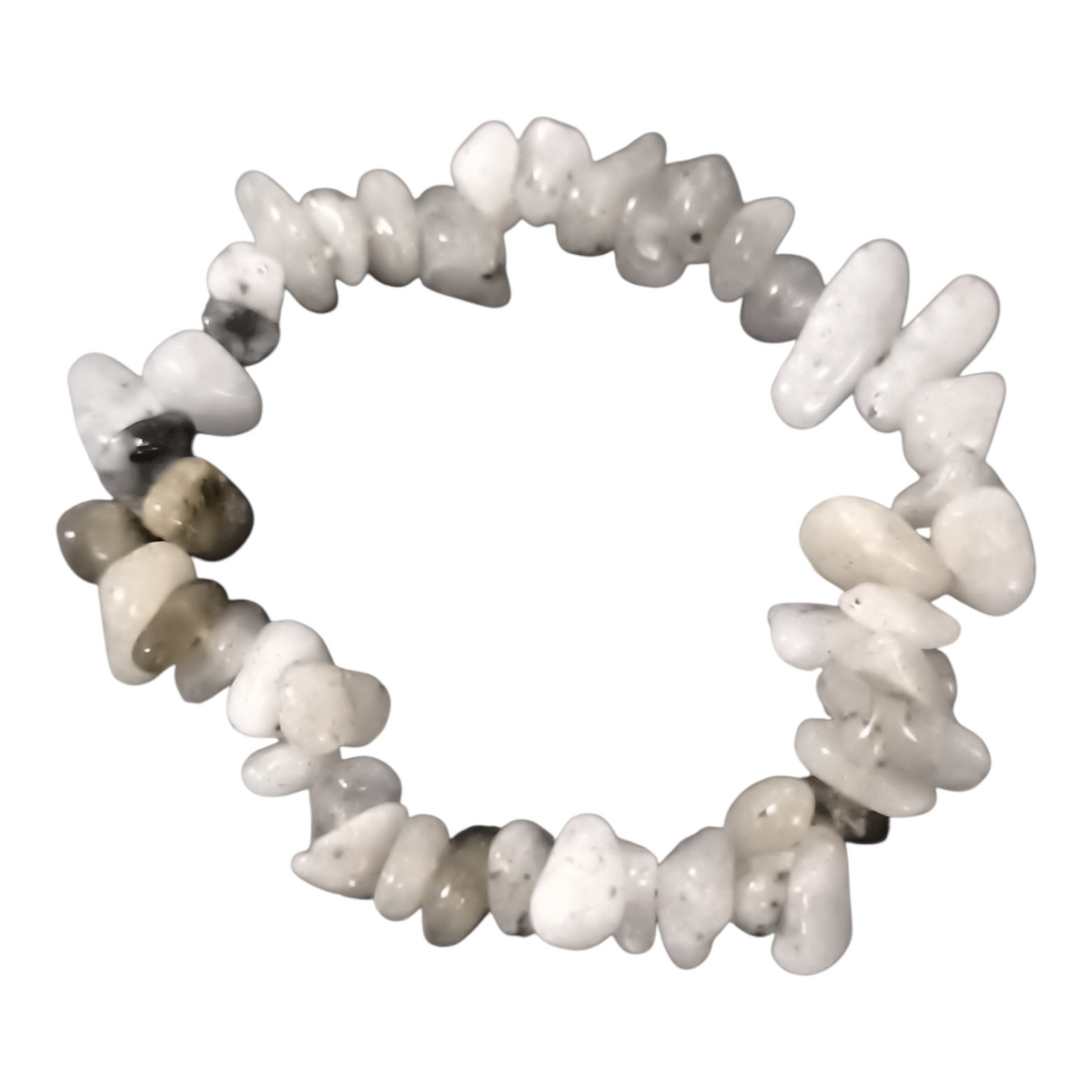 Pulseira de Cascalho Labradorita - Conexão Espiritual - Pedra da Magia