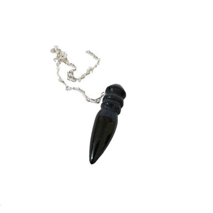Pêndulo Egípcio De Obsidiana Negra