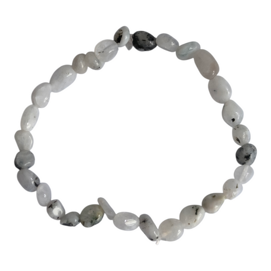 Pulseira rolada Pedra da Lua  – Intuição, Equilíbrio e Sagrado Feminino