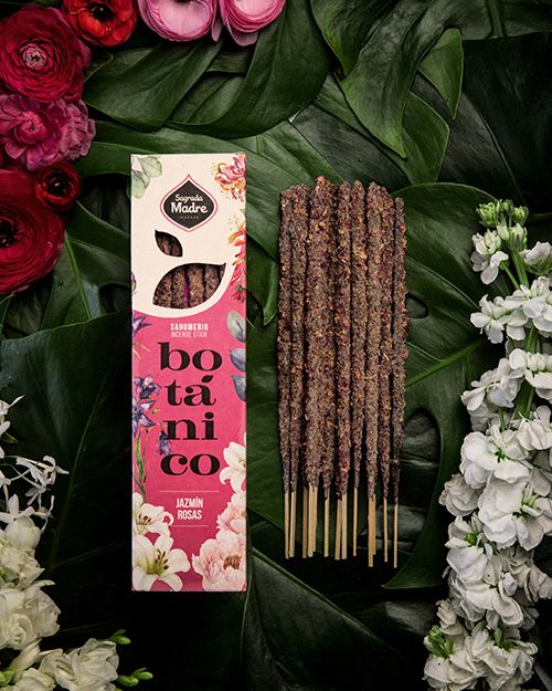 Incenso Sagrada Madre Botânico Vareta - Jasmim e Rosas